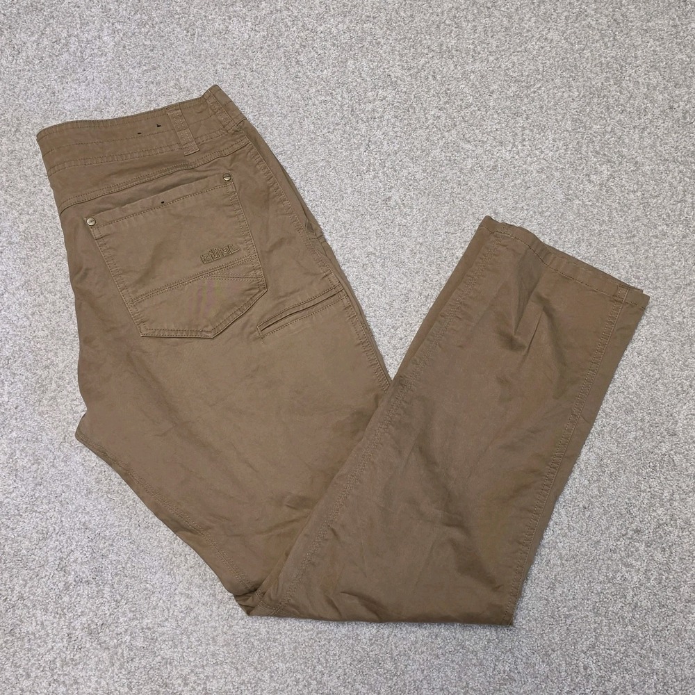 KUHL Mens 34x32 Free Generatr Pants Brown Gorpcore Stretch Hiking Outdoor 5219